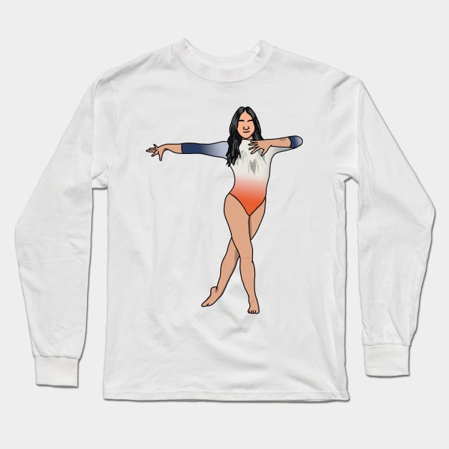 suni and the gymnast Long Sleeve T-Shirt by rsclvisual